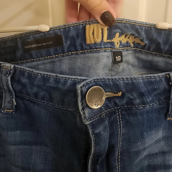 Kut from the Kloth Farrah baby bootcut jeans size 10 - Picture 2 of 4